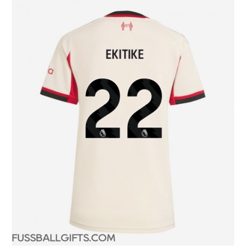 Liverpool Hugo Ekitike #22 Fußballbekleidung Auswärtstrikot Damen 2025-26 Kurzarm